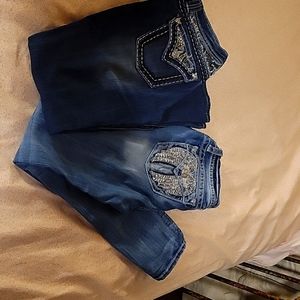 2 PAIRS OF MISS ME JEANS
